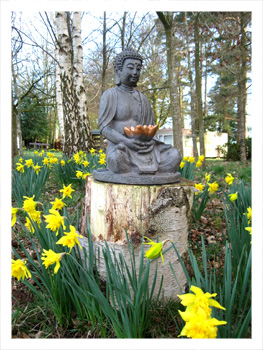 Buddha Statue at Lam Rim Buddhist Centre Wales