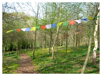 Prayer Path at Lam Rim Buddhist Centre Wales